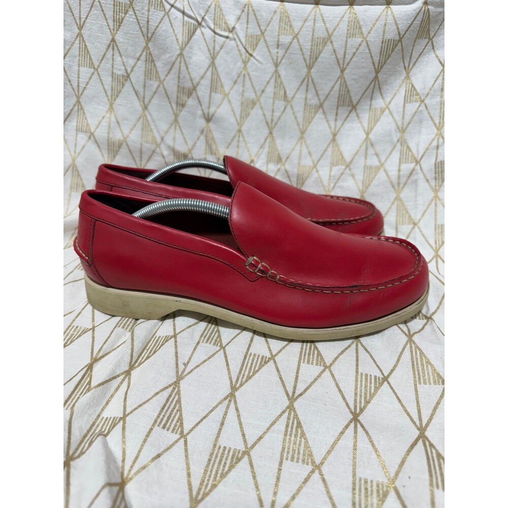 Cole Haan Mens Resort Red Loafers 11M Slip On Driving Moccasins Casual Shoe - Picture 4 of 11